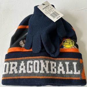 NWT 2 Piece Combo set DragonBall Hat and Gloves
